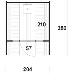 Wolff Finnhaus Saunafass 280 Bausatz Schwarz -Black & Decker 1472746001 prod 005