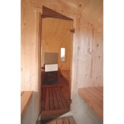 Wolff Finnhaus Saunafass 400 (2-Raum) Bausatz Schwarz -Black & Decker 1472747000 prod 004