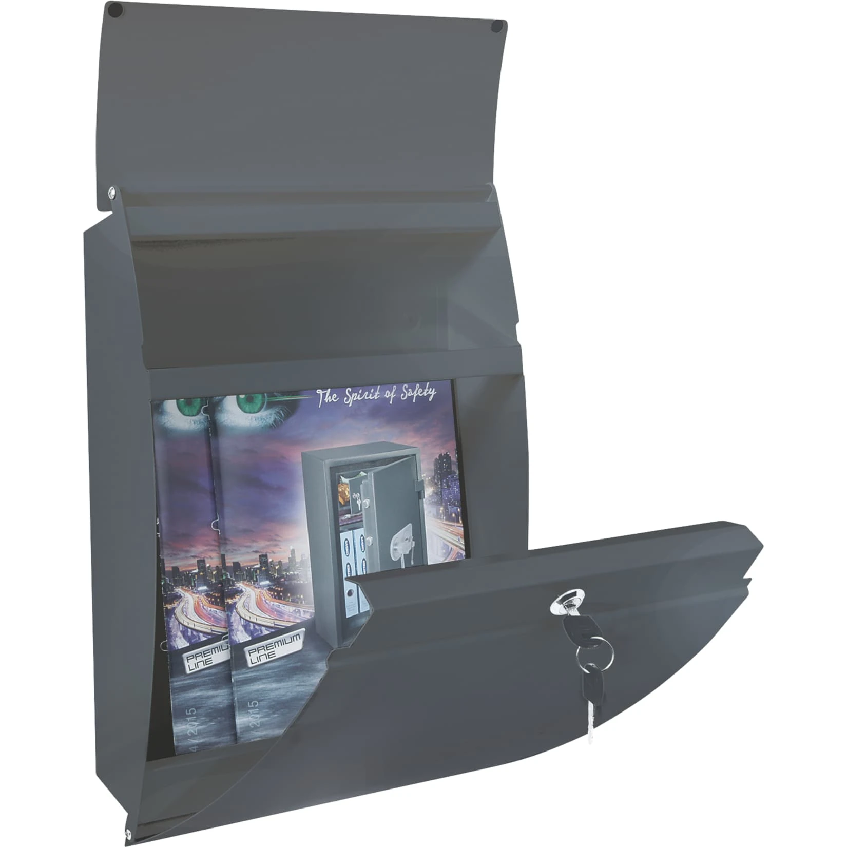 Rottner Harrow Briefkasten Anthrazit 3 Rottner Harrow Briefkasten Anthrazit – Bild 3