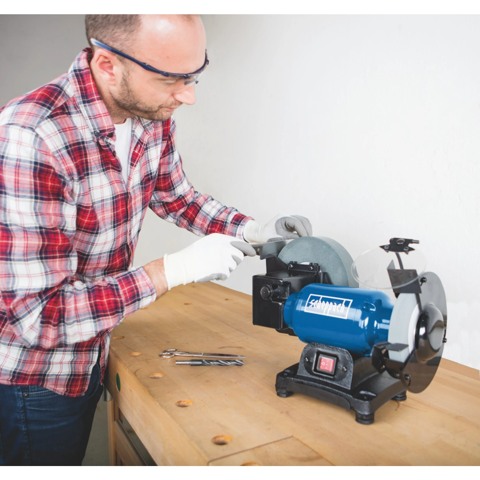 Scheppach BG200W Nass-Trocken-Schleifmaschine 2 Scheppach BG200W Nass-Trocken-Schleifmaschine – Bild 2