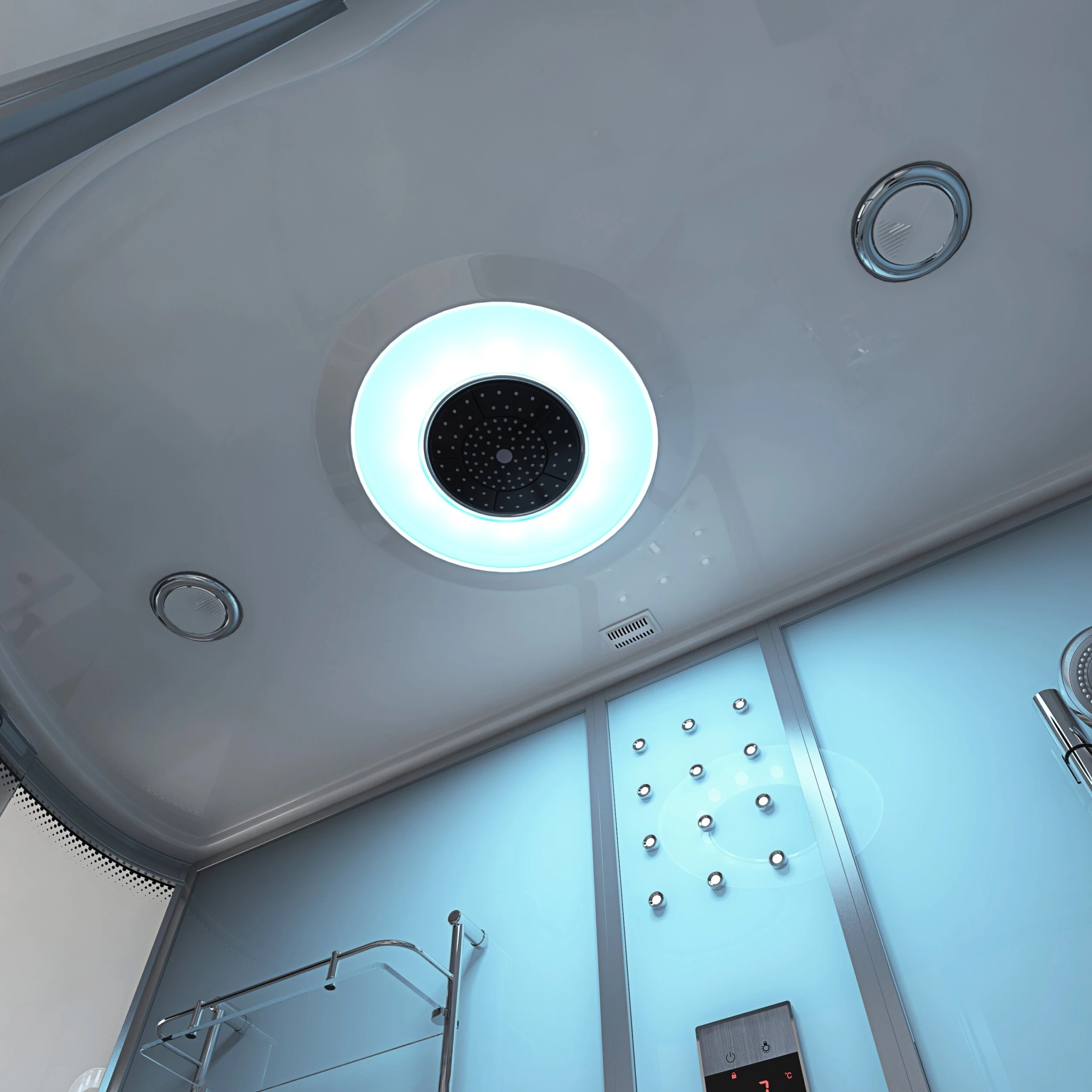 Home Deluxe All In 4in1 Duschkabine, Weiß, Anschlag Links 4 Home Deluxe All In 4in1 Duschkabine, Weiß, Anschlag Links – Bild 4