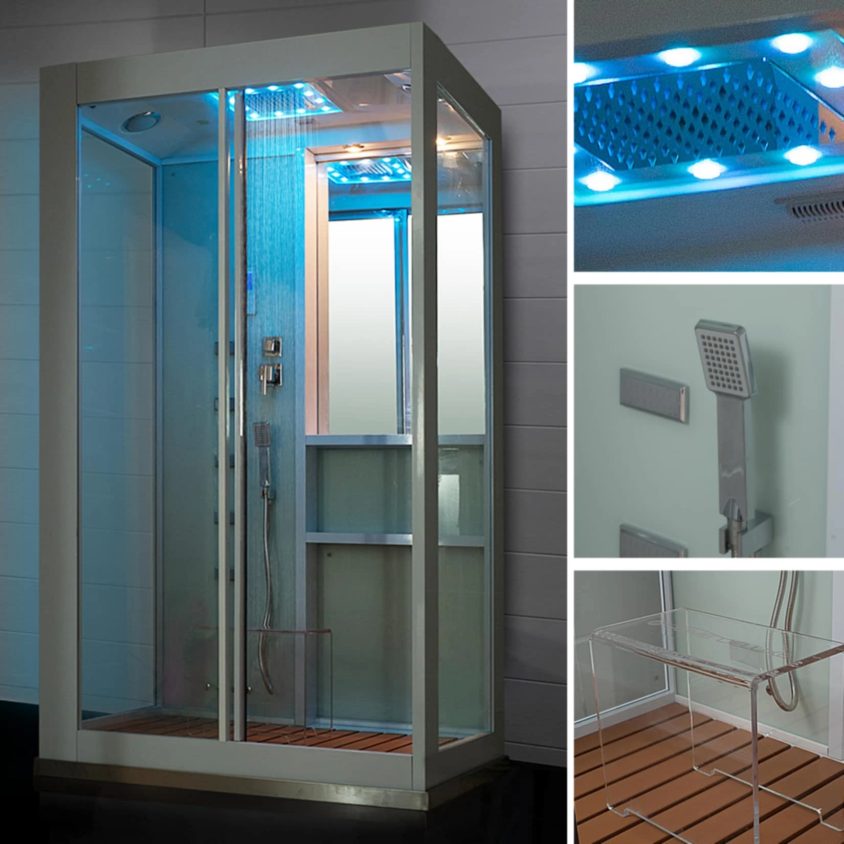 Home Deluxe White Luxory XL Dampfduschkabine 2 Home Deluxe White Luxory XL Dampfduschkabine – Bild 2