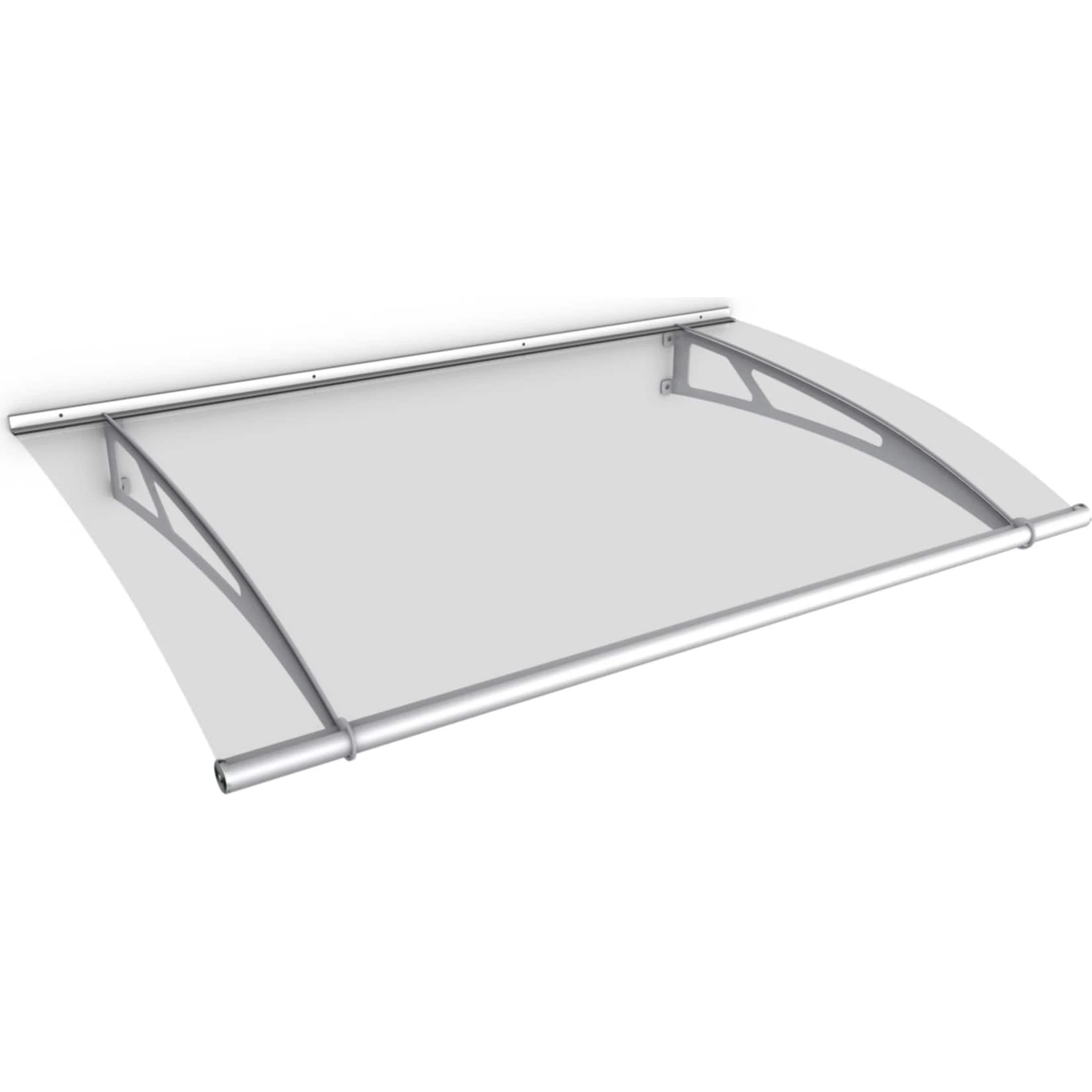 Gutta Typ L Pultvordach Edelstahl, 150 X 95 Cm, Klar 1 Gutta Typ L Pultvordach Edelstahl, 150 X 95 Cm, Klar