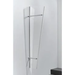 Gutta Typ PT/ET Vordach-Seitenteil Silbereloxiert, 185 X 60 Cm