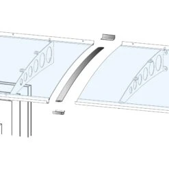 Gutta Verbindungsset Für Vordach Edelstahl-Optik