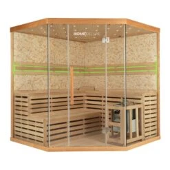 Home Deluxe 8621 SKYLINE XL BIG Sauna Mit Kunststeinwand -Black & Decker 1755161000 prod 004