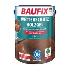 BAUFIX Wetterschutz-Holzgel Kastanie 5L