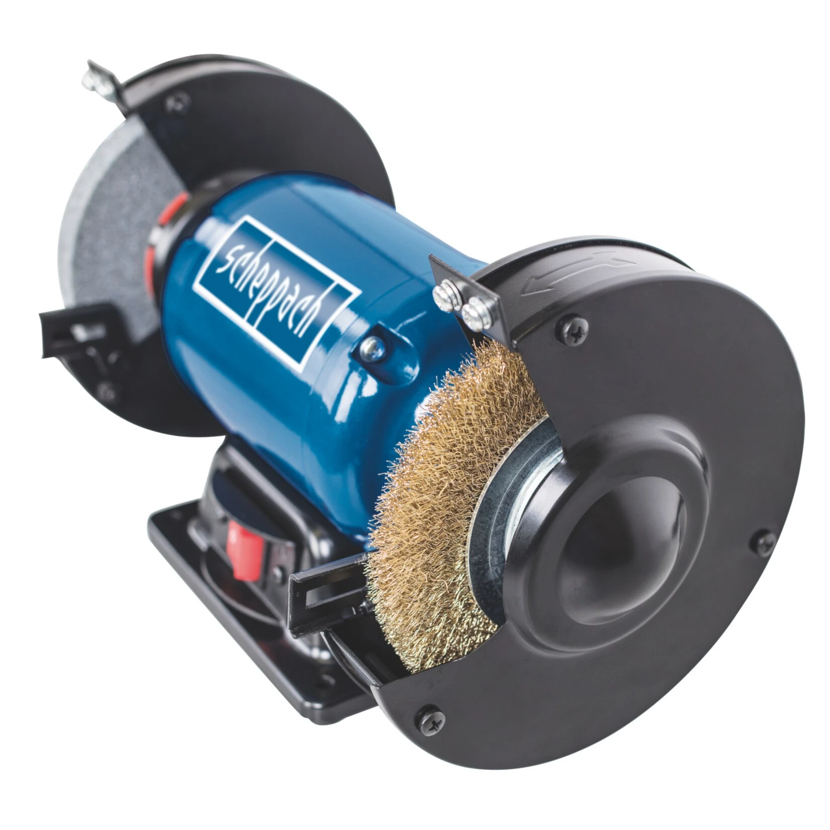 Scheppach Doppelschleifer SM150LB Mit Schleifscheibe Und Bürste 2 Scheppach Doppelschleifer SM150LB Mit Schleifscheibe Und Bürste – Bild 2