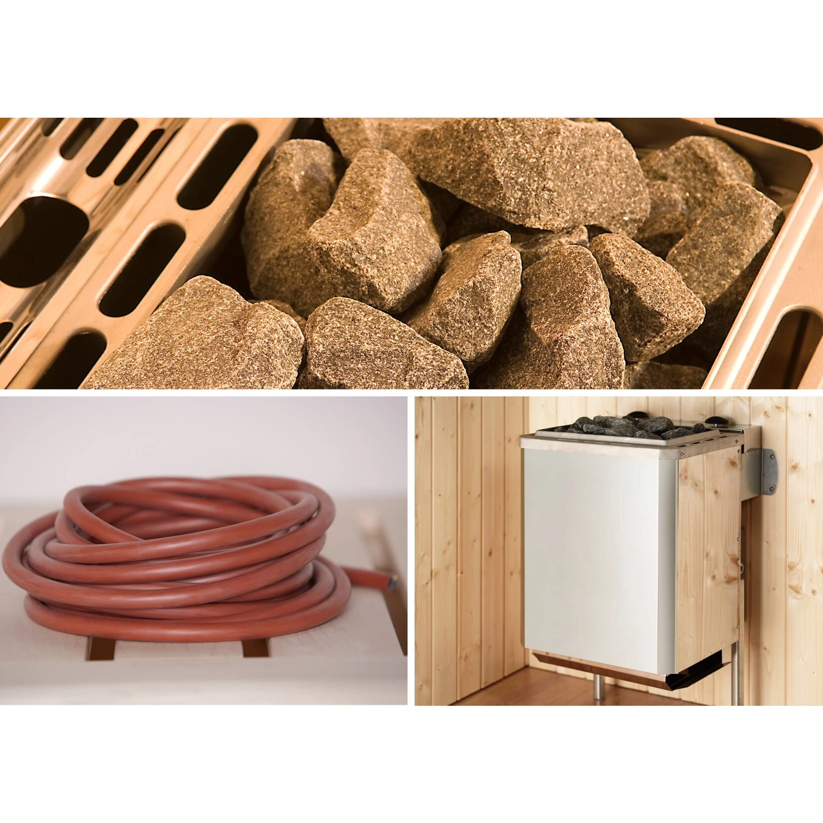 Weka Saunaofenset 5,4 Mit Integrieter Steuerung Und Anschlußkabel 1 Weka Saunaofenset 5,4 Mit Integrieter Steuerung Und Anschlußkabel