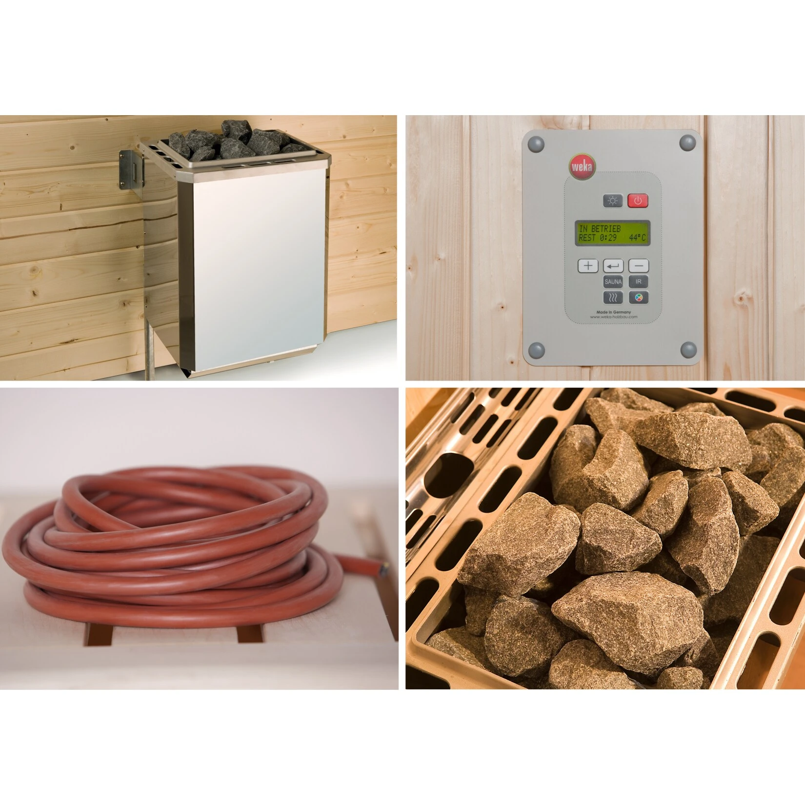 Weka Saunaofenset 7,5 OS Mit Ofenanschlußkabel 1 Weka Saunaofenset 7,5 OS Mit Ofenanschlußkabel
