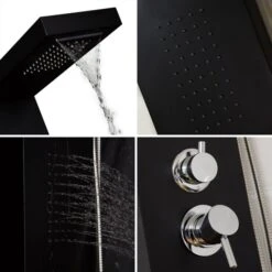 Home Deluxe Duschpaneel Cascata, Schwarz -Black & Decker 1903683001 prod 004