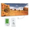Marmony 800W Infrarot-Heizung Motiv "Monument Valley" Mit Thermostat MTC-40