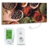 Marmony 800W Infrarot-Heizung Motiv "Spice" Mit Thermostat MTC-40
