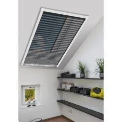 Schellenberg Insektenschutz-plissee Für Dachfenster, 114 X 160 Cm, Weiß