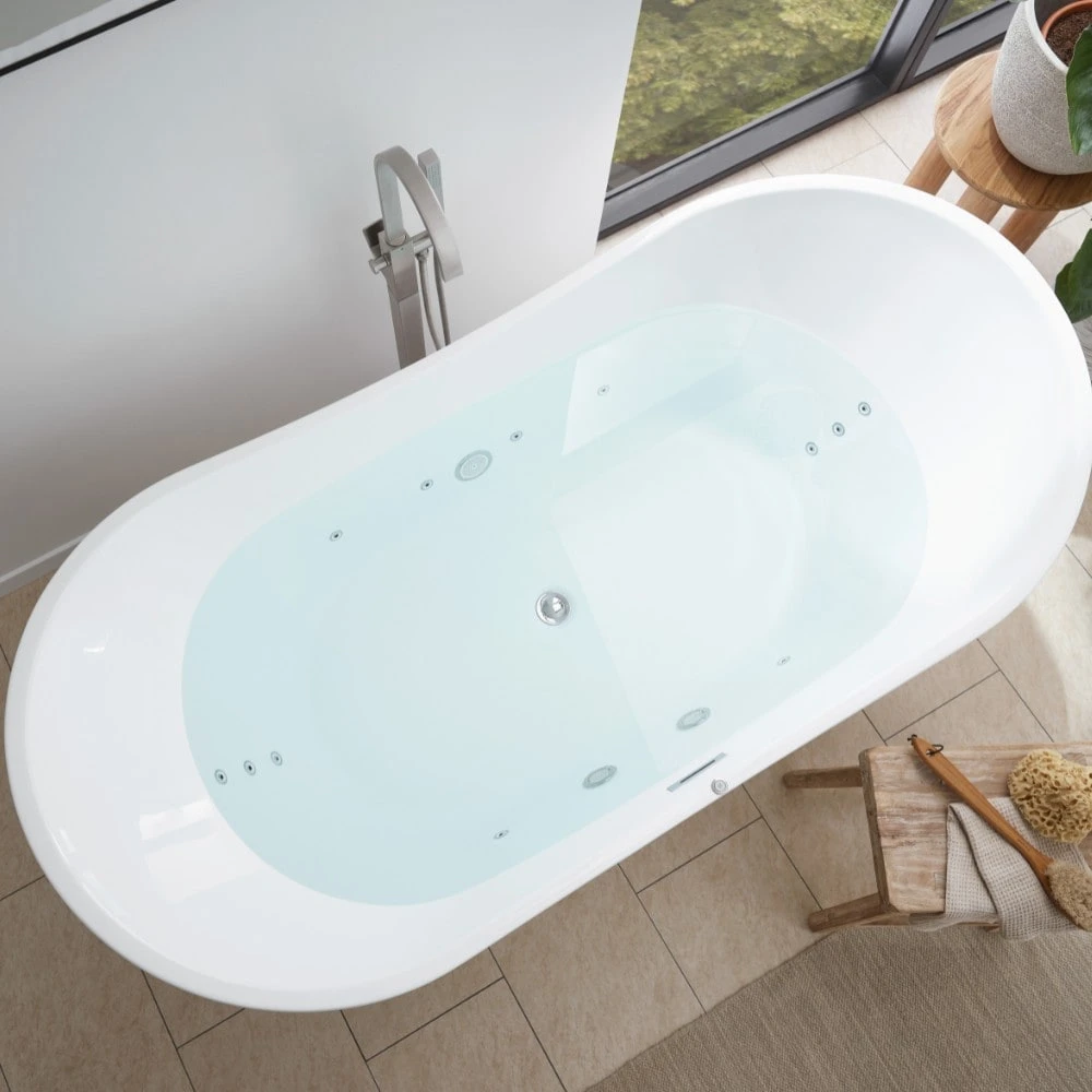 Home Deluxe Badewanne Ovalo Plus Mit Whirlpoolfunktion, Freistehend 4 Home Deluxe Badewanne Ovalo Plus Mit Whirlpoolfunktion, Freistehend – Bild 4