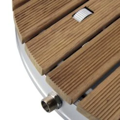 Garten-Bodendusche Aus Teak-Holz, Rund -Black & Decker 1934079000 prod 004