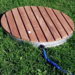 Garten-Bodendusche Aus Teak-Holz, Rund -Black & Decker 1934079000 prod 005