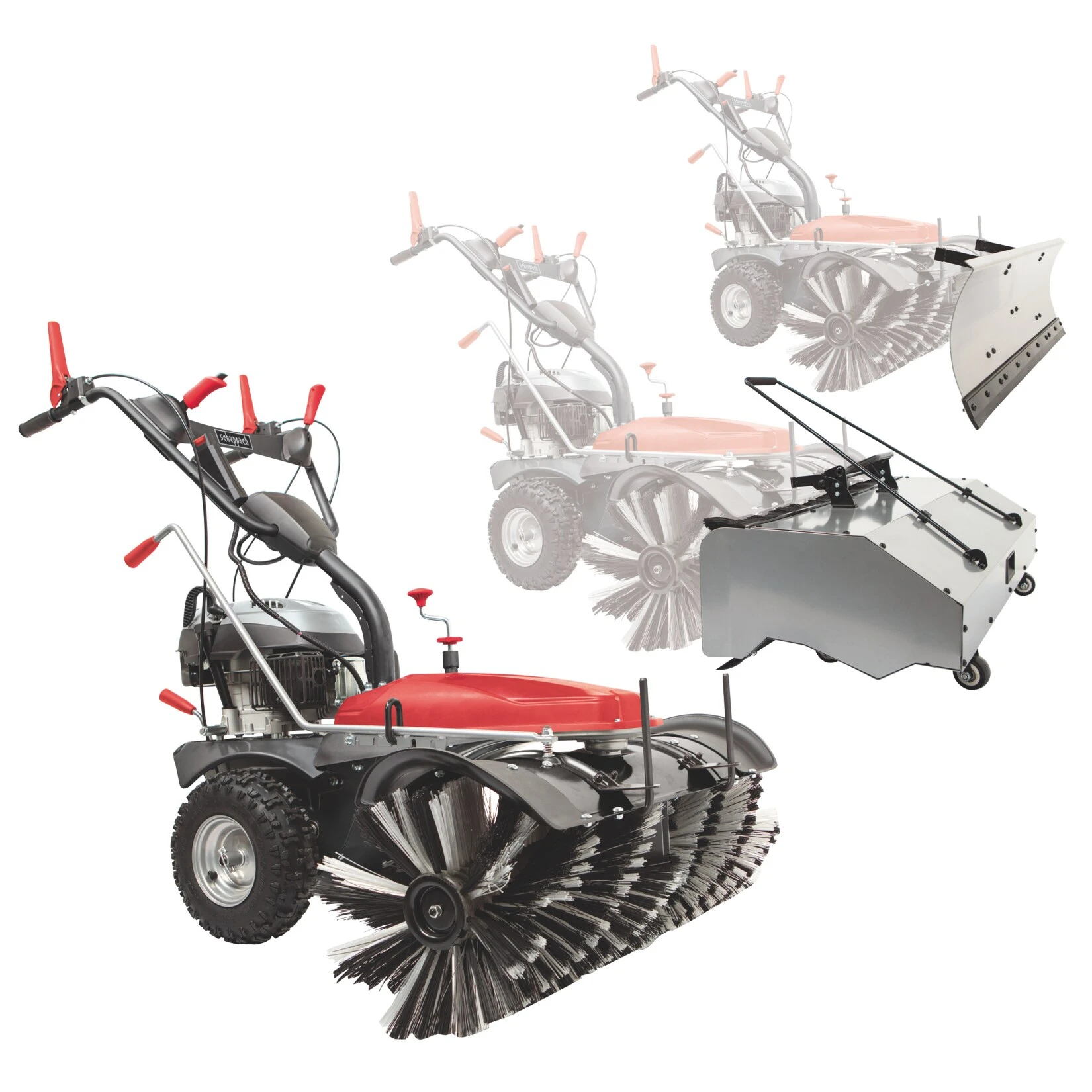 Scheppach SC2200PE Kehrmaschine Mit Sammelbehälter & Schneeschild 2 Scheppach SC2200PE Kehrmaschine Mit Sammelbehälter & Schneeschild – Bild 2