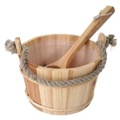 Saunakübel Mit Einsatz MCW-B26, Saunazubehör Saunaeimer Saunakelle Aufguss, Kiefernholz 3,5 L -Black & Decker 1975028000 prod 004