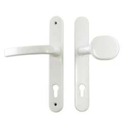 KM Meeth Haustür-Griff Nr. 2 (innen Drücker / Außen Knauf), Weiß