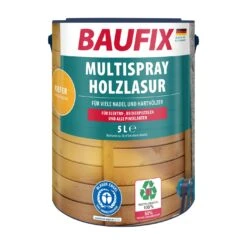 BAUFIX Multispray-Holzlasur Kiefer, 5 Liter