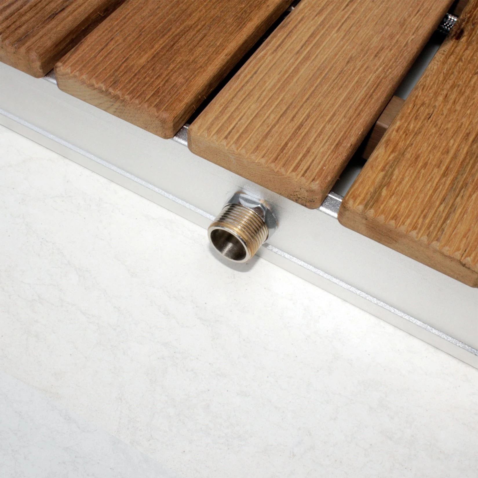 Mobile Gartendusche Bodendusche Aus Massivem Teak-Holz 5 Mobile Gartendusche Bodendusche Aus Massivem Teak-Holz – Bild 5