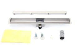 Duschrinne MCW-D94d, Bodenablauf Abflussrinne Duschablauf, Edelstahl Siphon 50-120cm ~ 100cm -Black & Decker 2122970001 prod 005