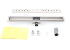 Duschrinne MCW-D94c, Bodenablauf Abflussrinne Duschablauf, Edelstahl Siphon 50-120cm ~ 50cm -Black & Decker 2122971000 prod 004