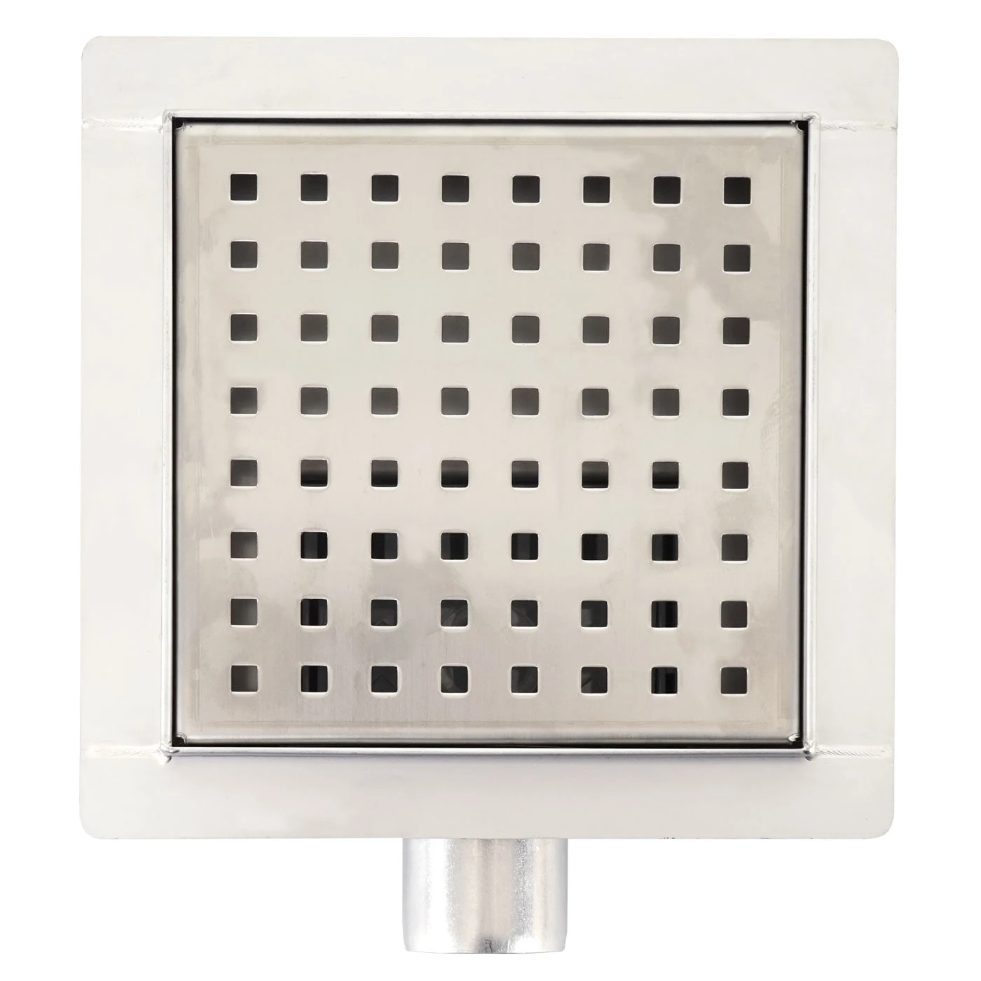 Duschablauf MCW-D95c, Bodenablauf Abflussrinne Bad, Edelstahl Siphon ~ 20x20cm 2 Duschablauf MCW-D95c, Bodenablauf Abflussrinne Bad, Edelstahl Siphon ~ 20x20cm – Bild 2