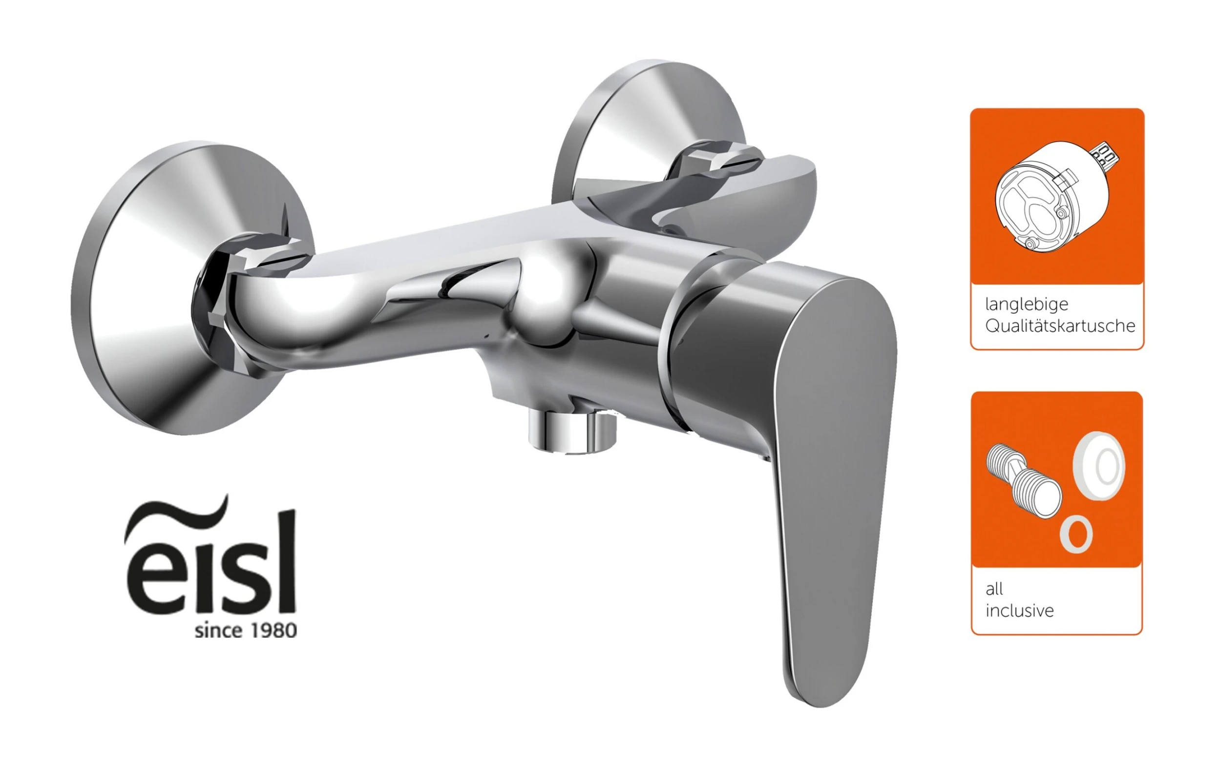 Eisl Duscharmatur Claudio, Chrom 2 Eisl Duscharmatur Claudio, Chrom – Bild 2