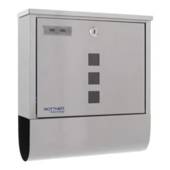 Rottner Edelstahlbriefkasten Costa Silber