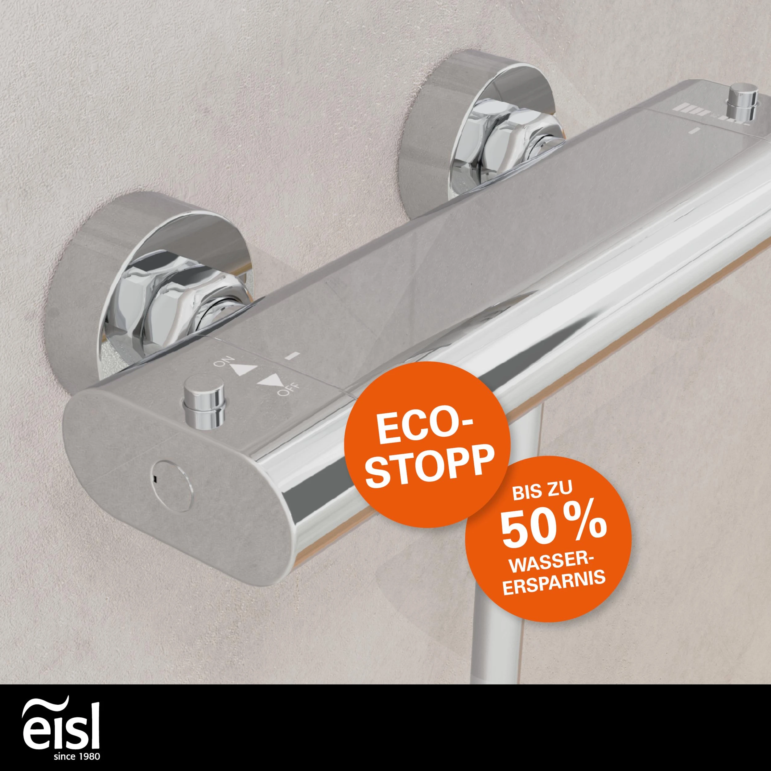 EISL Duscharmatur CARNEO Mit Thermostat, Chrom 3 EISL Duscharmatur CARNEO Mit Thermostat, Chrom – Bild 3