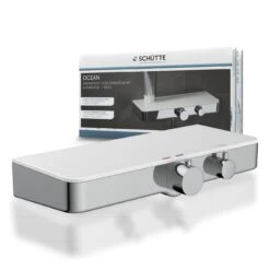 SCHÜTTE Thermostat Duscharmatur OCEAN Mit Ablage Weiß