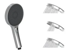 SCHÜTTE Handbrause SAMOA RAIN Mit Samtstrahltechnologie,Chrom/Anthrazit