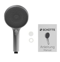 SCHÜTTE Handbrause SAMOA RAIN Mit Samtstrahltechnologie,Chrom/Anthrazit -Black & Decker 2210363000 prod 003