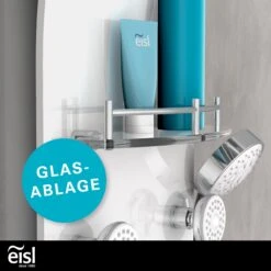 EISL Duschpaneel KARIBIK, Wellnessdusche Aus Sicherheitsglas Weiß -Black & Decker 2210367000 prod 006
