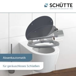 SCHÜTTE WC-Sitz SPIRIT ANTHRAZIT Mit MDF Holzkern Und Absenkautomatik -Black & Decker 2210378000 prod 004