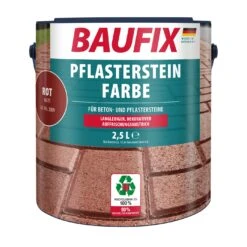 BAUFIX Pflasterstein Farbe Rot, 2,5 Liter
