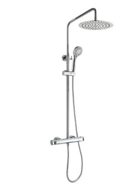 Sanicomfort Thermostat Shower System 200 Mit Kopfbrause Und Handbrause Chrom