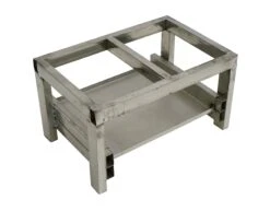 Gestell Und Holzfüße Für Saunaofen D59 D58, Gerüst Für Ofen, Rostfreier Stahl + Holz