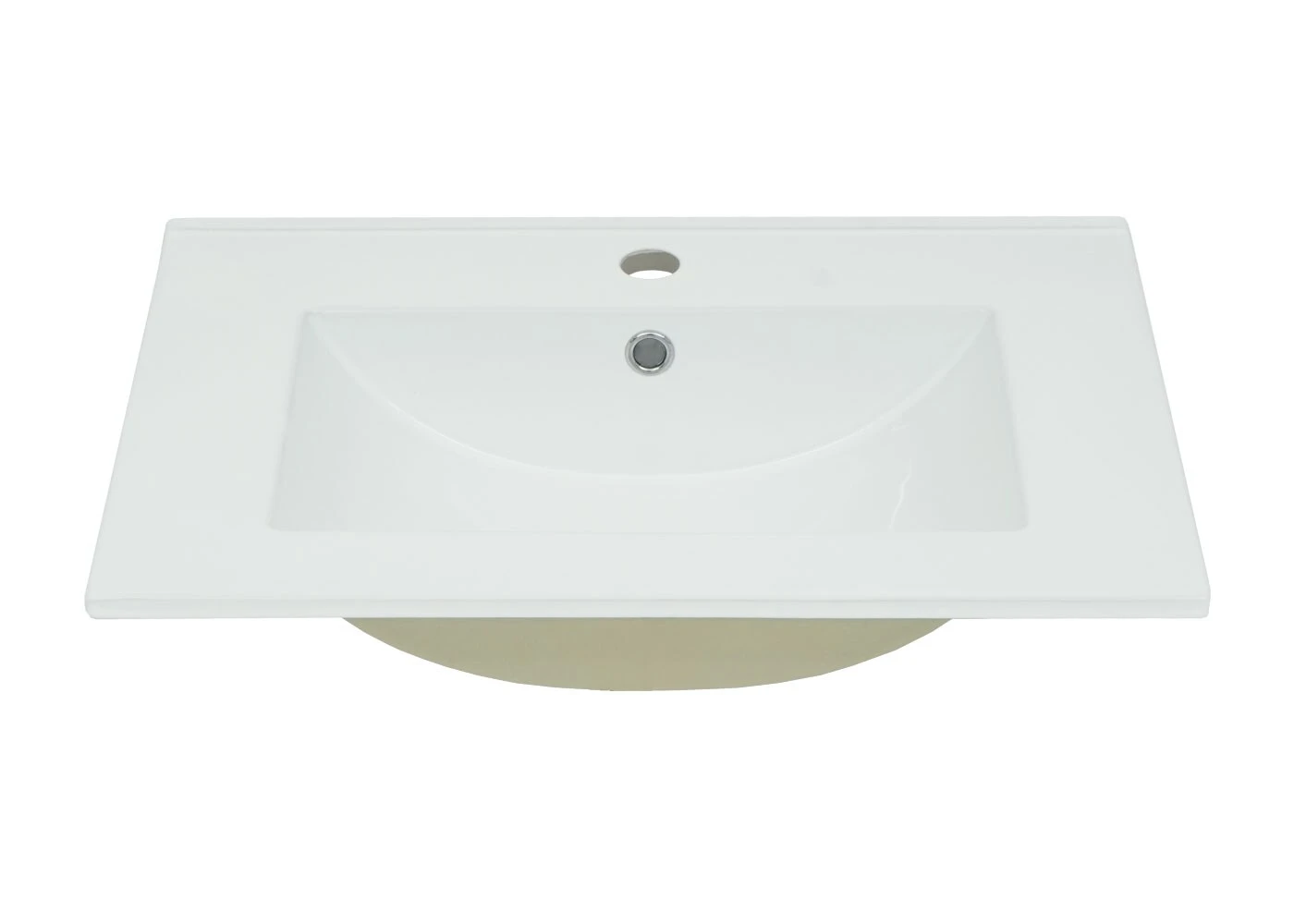 Waschbecken MCW-D16, Waschtisch Handwaschbecken Badezimmer Bad, Keramik Eckig Weiß ~ 61cm 18mm Kante 2 Waschbecken MCW-D16, Waschtisch Handwaschbecken Badezimmer Bad, Keramik Eckig Weiß ~ 61cm 18mm Kante – Bild 2