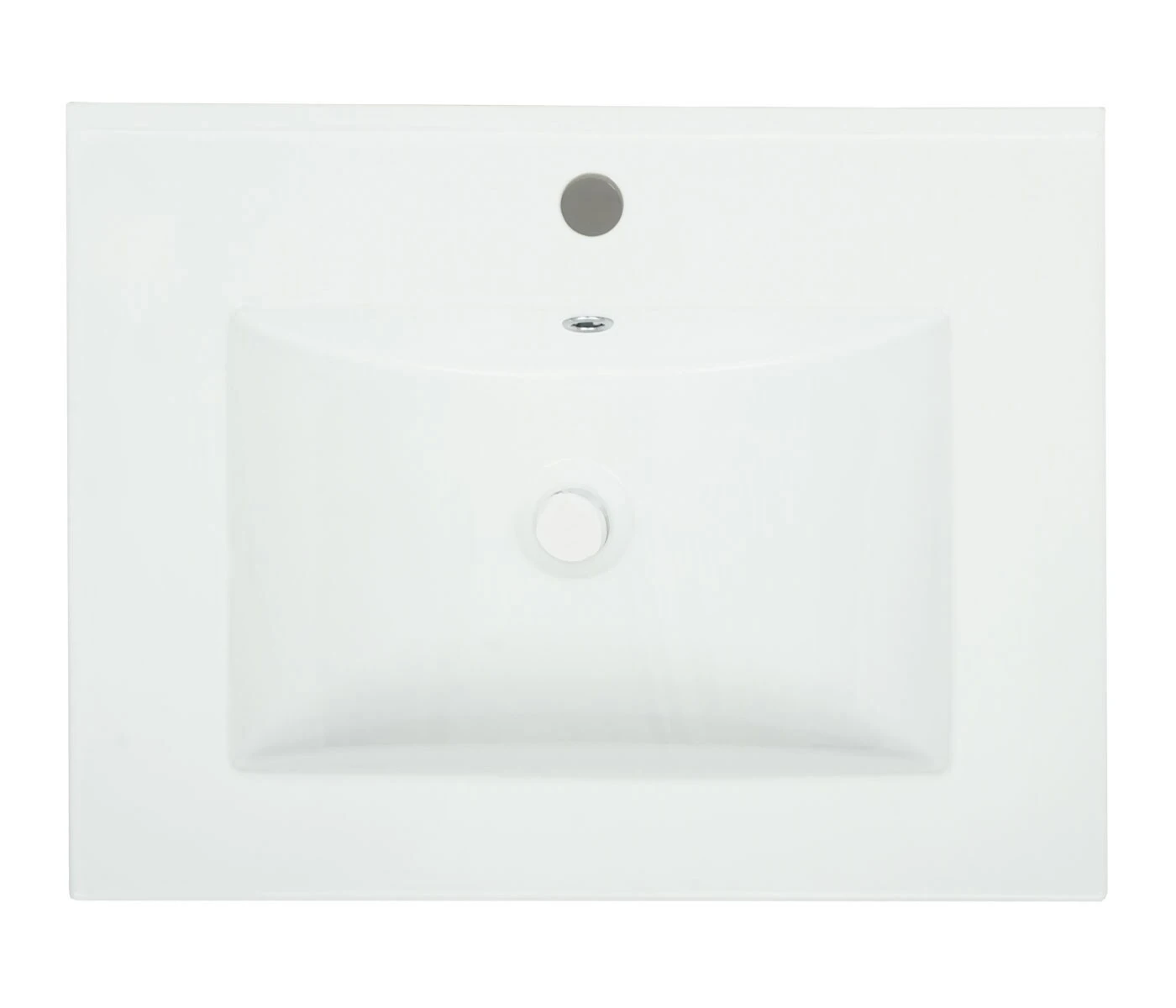 Waschbecken MCW-D16, Waschtisch Handwaschbecken Badezimmer Bad, Keramik Eckig Weiß ~ 61cm 18mm Kante 5 Waschbecken MCW-D16, Waschtisch Handwaschbecken Badezimmer Bad, Keramik Eckig Weiß ~ 61cm 18mm Kante – Bild 5