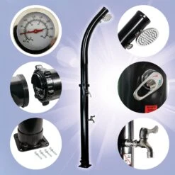 MAUK 18L Solardusche Teilbar Mit Thermometer