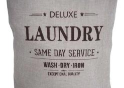 Wäschesammler MCW-C34, Laundry Wäschebox Wäschekorb Wäschebehälter Mit Netz, 1 Fach 56x49x30cm 82l ~ Beige -Black & Decker 2365915000 prod 005