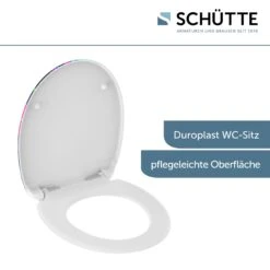 Schütte WC Sitz NEON PAINT, Duroplast Toilettendeckel Mit Absenkautomatik Motiv -Black & Decker 2475536009 prod 003
