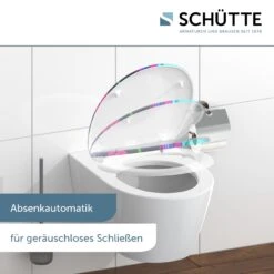 Schütte WC Sitz NEON PAINT, Duroplast Toilettendeckel Mit Absenkautomatik Motiv -Black & Decker 2475536009 prod 004