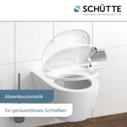 Schütte Duroplast WC Sitz WHITE Mit Absenkautomatik Und Schnellverschluss -Black & Decker 2475537000 prod 004