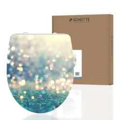 Schütte Duroplast HG WC-Sitz MAGIC LIGHT, Hochglänzende Mit Absenkautomatik Und Schnellverschluss