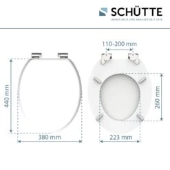 Schütte MDF WC Sitz WHITE Mit Absenkautomatik 10 Schütte MDF WC Sitz WHITE Mit Absenkautomatik -Black & Decker 2475539000 prod 005