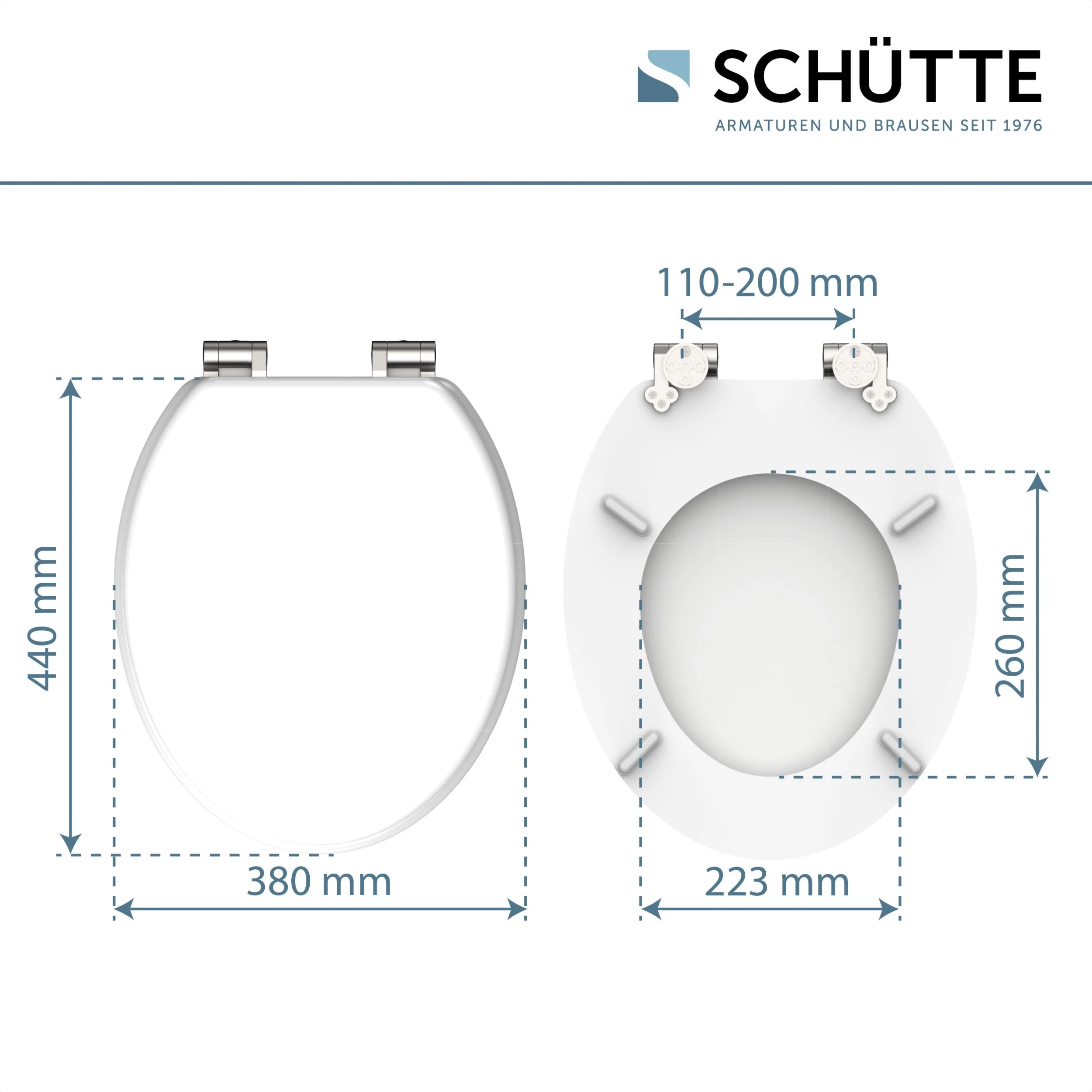 Schütte MDF WC Sitz WHITE Mit Absenkautomatik 5 Schütte MDF WC Sitz WHITE Mit Absenkautomatik – Bild 5